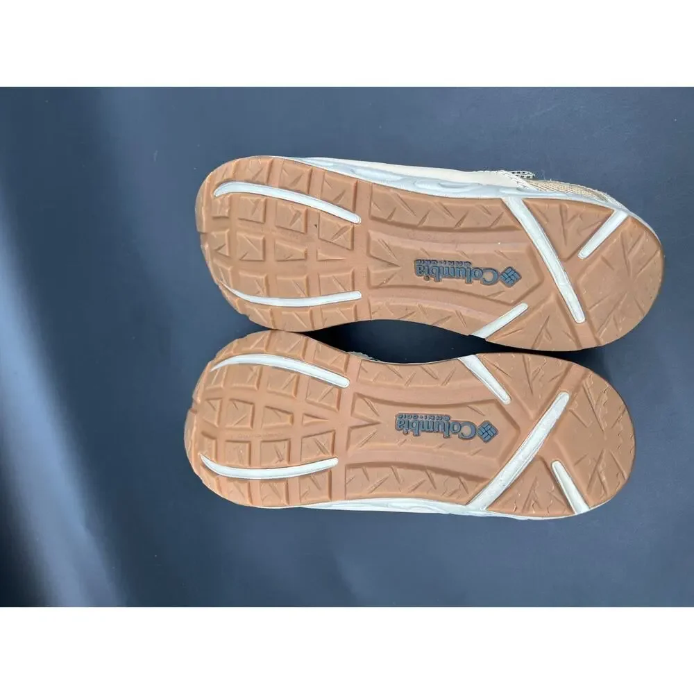 Columbia Bahama Vent Men's Laced Boat Deck Shoes Beige SIZE 8.5 #100
